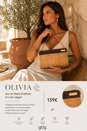 Olivia — Sac en bois d'olivier lifestyle