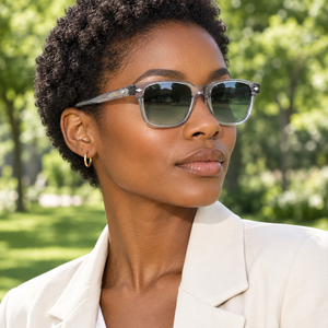 Femme portant les lunettes de soleil Kiwi