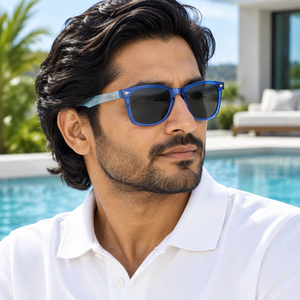 Homme portant les lunettes de soleil Camerise