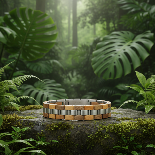Bracelet Salween fond nature tropicale