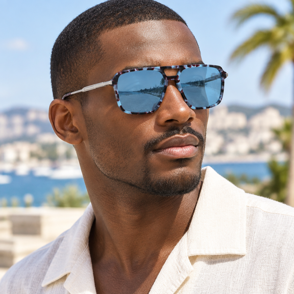 Homme portant les lunettes de soleil Myrtille