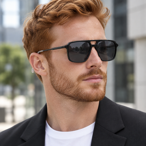 Homme portant les lunettes de soleil Cassis