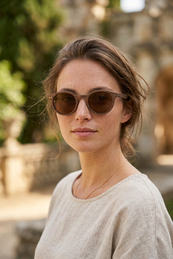 Portrait femme, petite monture corrigée